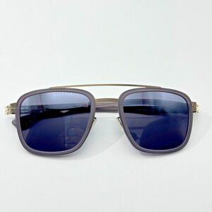ic! Berlin Sunglasses Jacob IC0011 20A Gray Bronze Aviator Frame 52-21-145mm